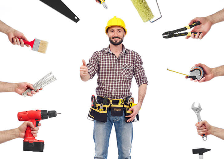 Handyman performing property repairs